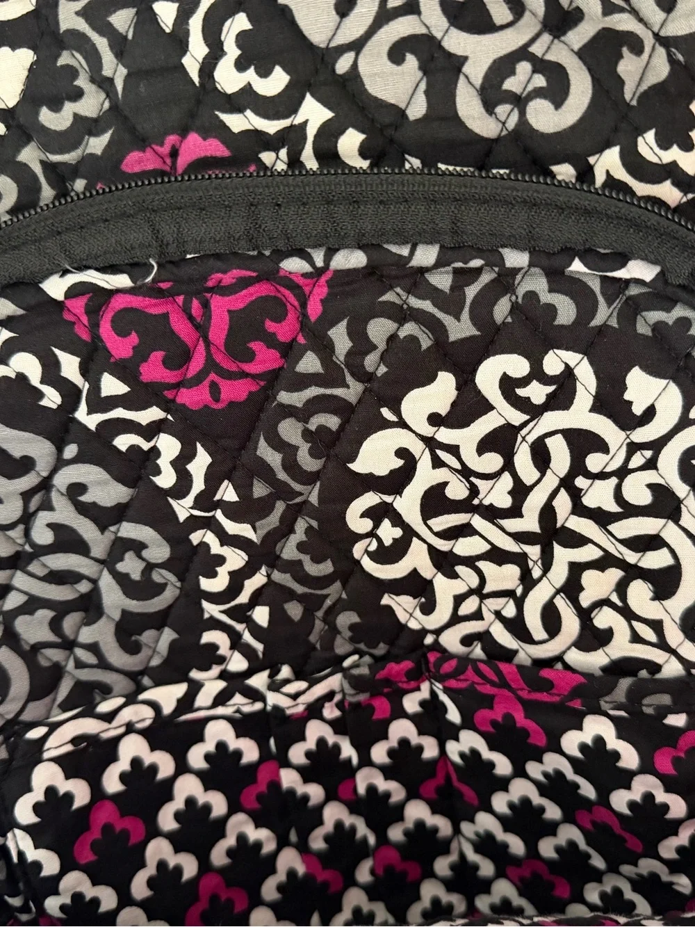 Vera Bradley Campus Backpack Canterberry Magenta Retired Quilted Laptop Bag